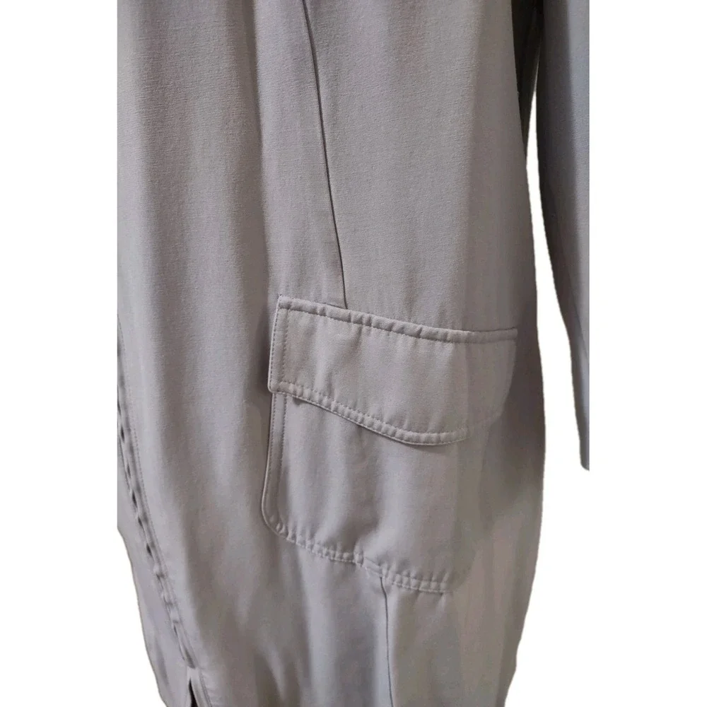 Allison Woods Jacket Women's Size 26W Gray Zip Up Long Sleeve 2 Pockets Stretch‎